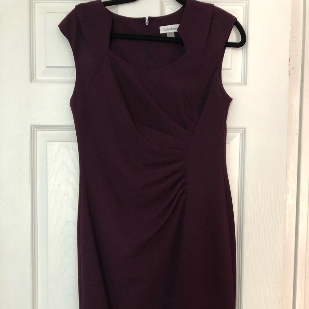Calvin Klein purple cocktail dress